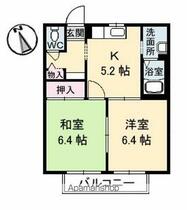 シャーメゾンシャリテ　Ａ棟 202 ｜ 山口県山陽小野田市南竜王町（賃貸アパート2K・2階・42.57㎡） その2