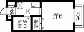 中山手ガーデンパレスＢ棟 203 ｜ 兵庫県神戸市中央区中山手通７丁目（賃貸アパート1K・2階・18.63㎡） その2