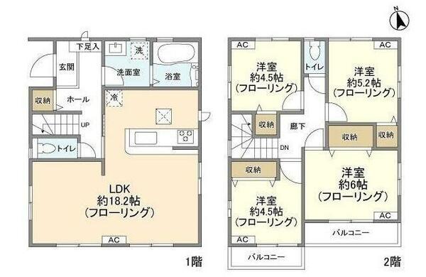 Ｋｏｌｅｔ松戸幸田＃０３｜千葉県松戸市幸田２丁目(賃貸一戸建4LDK・--・93.56㎡)の写真 その2