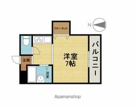 メゾンラテール 202 ｜ 大分県別府市桜ケ丘（賃貸アパート1K・2階・21.52㎡） その2