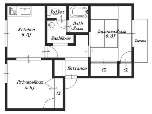 ファミーユ神之木B_間取り_0