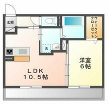 パームツリー　Ａ 102 ｜ 岡山県岡山市北区西市（賃貸アパート1LDK・1階・40.00㎡） その2