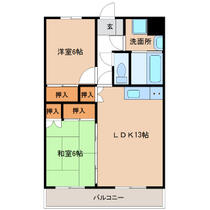 サンライズ吉村Ⅰ 206 ｜ 宮崎県宮崎市吉村町江田原（賃貸マンション2LDK・2階・57.85㎡） その2