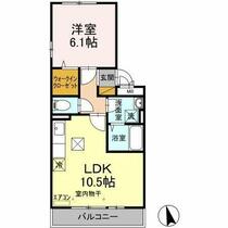 Ｌａ　Ｃａｓａ　Ⅰ  ｜ 千葉県船橋市行田町（賃貸アパート1LDK・1階・40.04㎡） その2