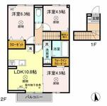 岡山市中区今在家 2階建 築2年のイメージ