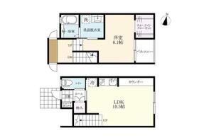 ラ・メール本庄 D ｜ 佐賀県佐賀市本庄町大字本庄（賃貸アパート1LDK・1階・47.62㎡） その2