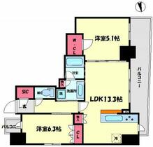 プラウド南堀江  ｜ 大阪府大阪市西区南堀江１丁目（賃貸マンション2LDK・10階・59.79㎡） その2