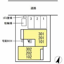 ハレレア 301 ｜ 愛知県名古屋市西区江向町２丁目（賃貸アパート1LDK・3階・43.46㎡） その3