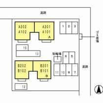 コーポかねとも　Ａ棟 201 ｜ 福井県福井市和田東２丁目（賃貸アパート2LDK・2階・53.77㎡） その3