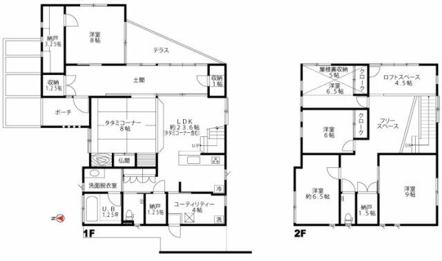 富山県富山市の一戸建て | 2980万円 | 5LDK | 1109.72m² | Akiyama house finder