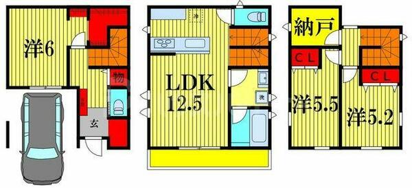 detached 埼玉県北葛飾郡松伏町松葉２丁目
地図を見る