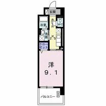 福岡県久留米市東合川６丁目（賃貸マンション1K・3階・30.96㎡） その2