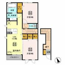 ＷＩＮ　－Ⅱ 201 ｜ 茨城県水戸市酒門町（賃貸アパート2LDK・2階・58.29㎡） その2