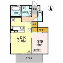 カーサ　カルダ 102 ｜ 愛知県岡崎市堂前町２丁目（賃貸アパート1LDK・1階・48.20㎡） その2