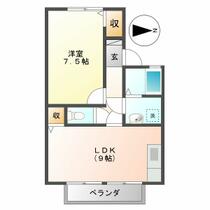ウエストバンブーⅡ　Ａ棟 203 ｜ 三重県四日市市ときわ５丁目（賃貸アパート1LDK・2階・40.15㎡） その2