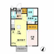 ボンヌジュルネ 102 ｜ 群馬県高崎市棟高町（賃貸アパート1DK・1階・29.25㎡） その2