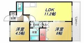 プレアール南亀井Ⅰ  ｜ 大阪府八尾市南亀井町２丁目（賃貸マンション2LDK・2階・50.00㎡） その2