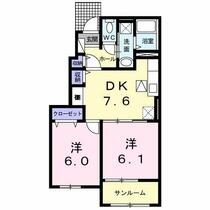 カルムアンジュ　Ｂ 102 ｜ 大分県大分市大字野津原（賃貸アパート2DK・1階・50.21㎡） その2