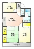 三重県津市藤方（賃貸マンション3LDK・3階・58.38㎡） その2