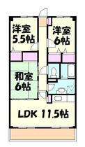 パラドール篠栗 302 ｜ 福岡県糟屋郡篠栗町中央１丁目（賃貸マンション3LDK・3階・67.98㎡） その2