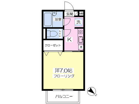 カーサレスピーロ 202｜東京都板橋区赤塚６丁目(賃貸アパート1K・2階・23.18㎡)の写真 その2