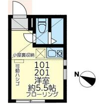 神奈川県横浜市鶴見区寛政町（賃貸アパート1R・2階・10.87㎡） その1