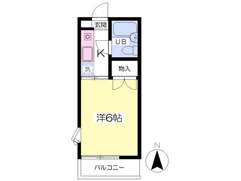 メゾンエクレール 201｜東京都西東京市新町１丁目(賃貸アパート1K・2階・17.01㎡)の写真 その2