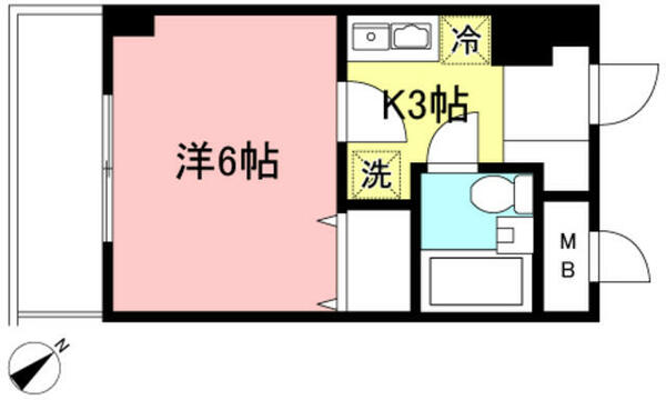 バーチェ 206｜神奈川県川崎市多摩区西生田４丁目(賃貸マンション1K・2階・20.72㎡)の写真 その2