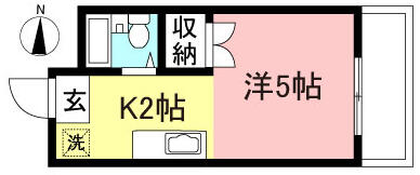 ＮＵＭＢＥＲ５サン・ＯＫＡＢＥ 401｜東京都八王子市大塚(賃貸マンション1K・4階・15.39㎡)の写真 その2