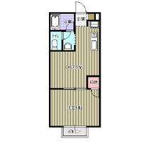 サントール白萩  ｜ 愛媛県新居浜市萩生（賃貸アパート1DK・1階・27.27㎡） その2
