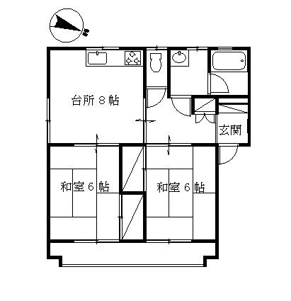 広島県広島市西区草津新町２丁目(賃貸マンション2LDK・3階・50.00㎡)の写真 その2