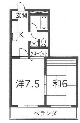 藤本ハイム 201｜熊本県熊本市東区新外４丁目(賃貸アパート2K・2階・35.87㎡)の写真 その2