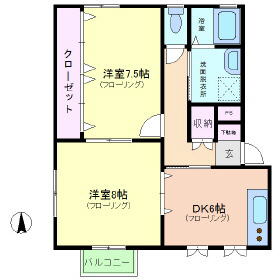 アセット緑町B_間取り_0