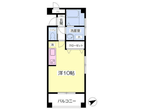 インターコーポＫ 101｜福島県郡山市新屋敷１丁目(賃貸マンション1R・1階・27.99㎡)の写真 その2