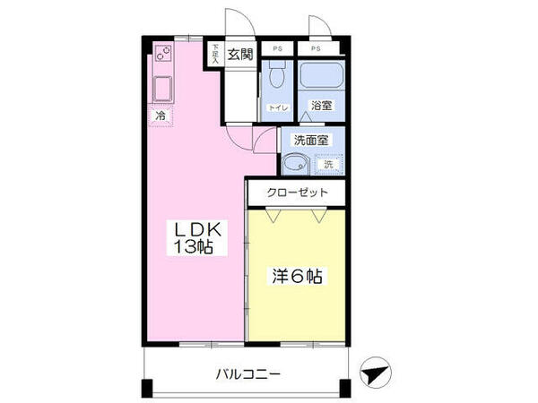 インターコーポＫ 103｜福島県郡山市新屋敷１丁目(賃貸マンション1LDK・1階・43.04㎡)の写真 その2