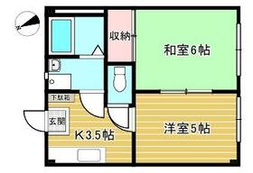 ヒルズ検見川  ｜ 千葉県千葉市花見川区検見川町５丁目（賃貸アパート2K・1階・32.13㎡） その2