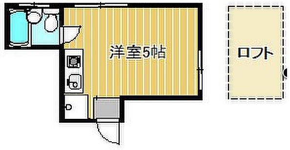 ステラヴィラ小杉 205｜神奈川県川崎市中原区今井南町(賃貸アパート1R・2階・15.00㎡)の写真 その2