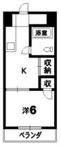 メゾンオクダ  ｜ 徳島県徳島市山城西２丁目（賃貸マンション1DK・2階・21.00㎡） その3