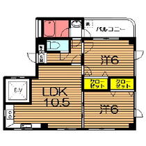 東京都武蔵野市境２丁目（賃貸マンション2LDK・6階・55.32㎡） その2