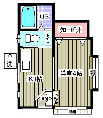 神奈川県横須賀市深田台(賃貸アパート1K・1階・17.80㎡)の写真 その2