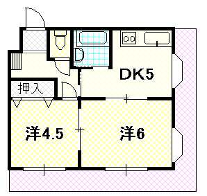 長崎県長崎市小峰町(賃貸マンション2DK・2階・39.89㎡)の写真 その1