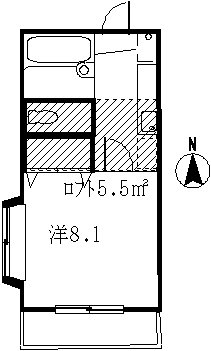 宮城県塩竈市南錦町(賃貸アパート1K・1階・24.00㎡)の写真 その1