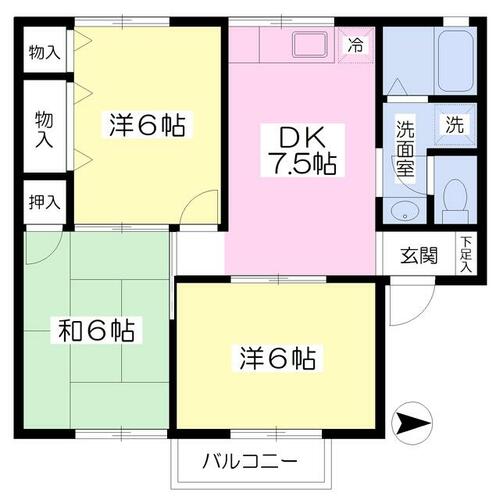 メゾン長塚C_間取り_0