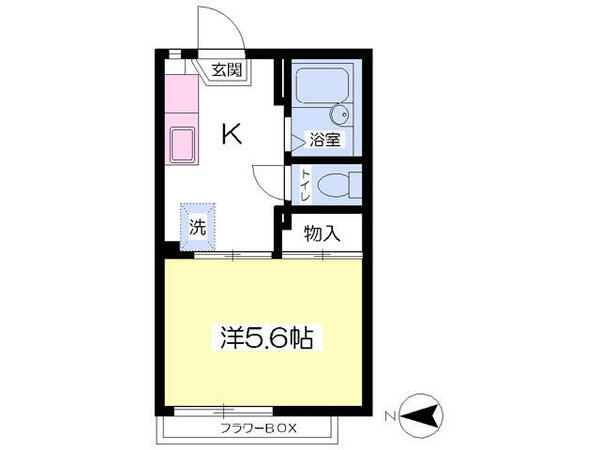 ピア国立 102｜東京都国立市西３丁目(賃貸アパート1K・1階・20.24㎡)の写真 その2