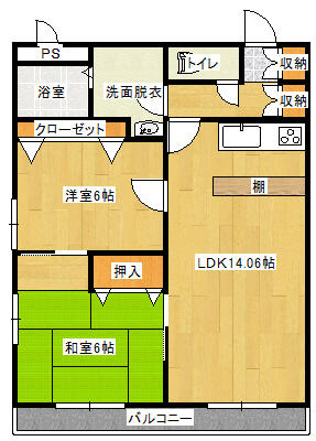 グリーンベルト吉原_間取り_0