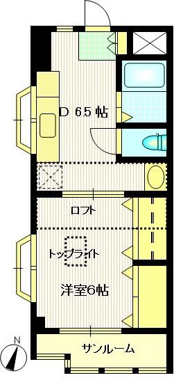 メルベーユ北千束 301｜東京都大田区北千束２丁目(賃貸マンション1DK・3階・28.87㎡)の写真 その2