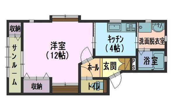 たんぽぽコーポ高松Ｃ 102｜石川県かほく市長柄町(賃貸アパート1K・1階・40.54㎡)の写真 その2