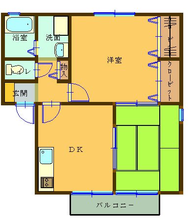 セジュール橘Ｄ棟 102｜鹿児島県鹿児島市伊敷７丁目(賃貸アパート2DK・1階・48.75㎡)の写真 その1