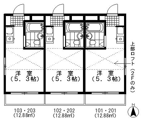 同じ建物の物件間取り写真 - ID:213090355236