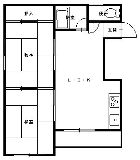 久保田ＣＡＳＡ 31｜熊本県熊本市中央区島崎２丁目(賃貸マンション2LDK・3階・41.06㎡)の写真 その2